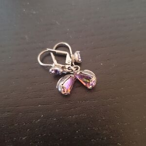Sorrelli Purple Aurora Crystal Drop Earrings
